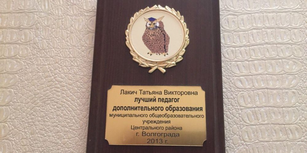 Лучший педагог дополнительного образования 2013 года